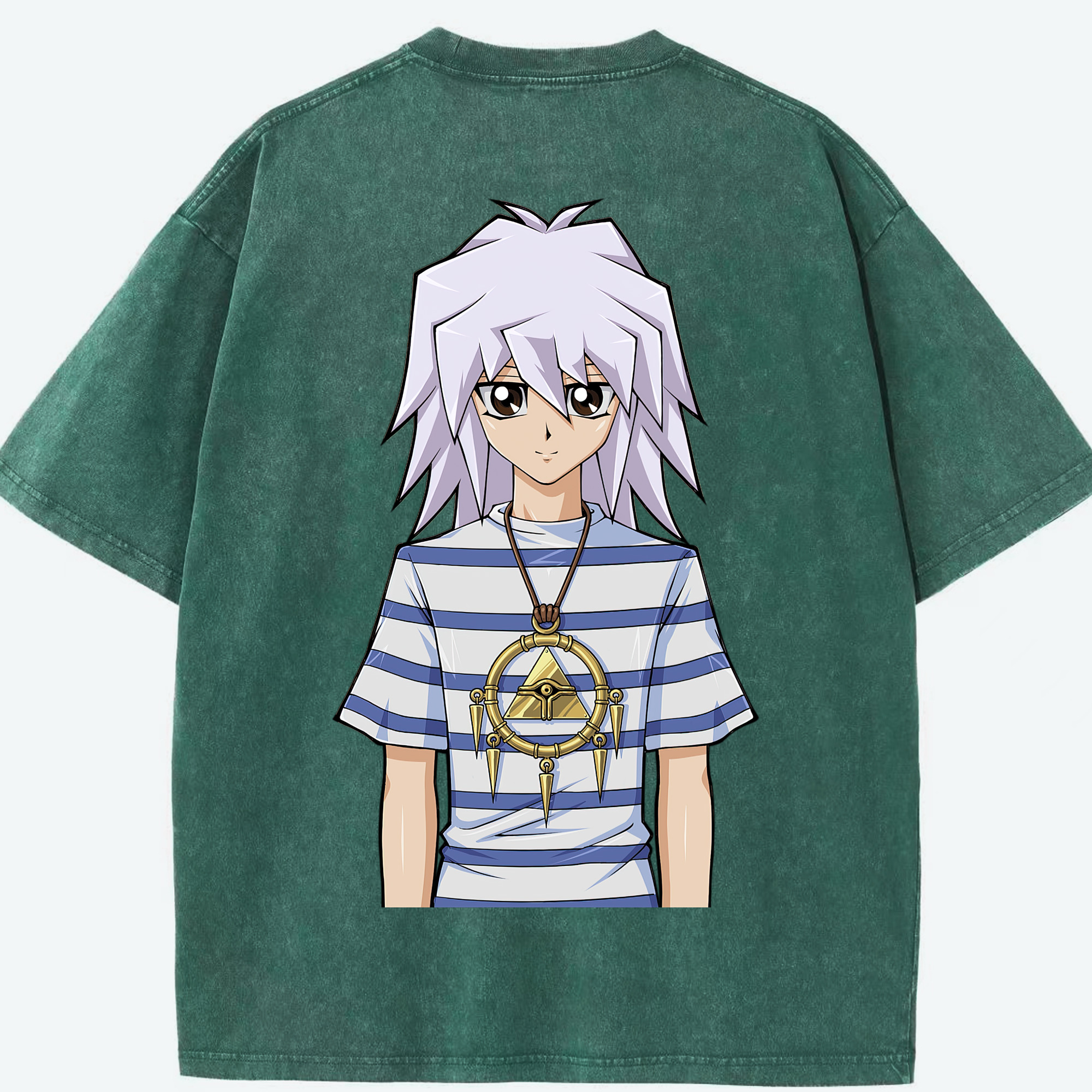 （画像用） 遊☆戯☆王 Yu-Gi-Oh! 綿100% ヴィンテージ風 半袖Tシャツ（背面プリント）